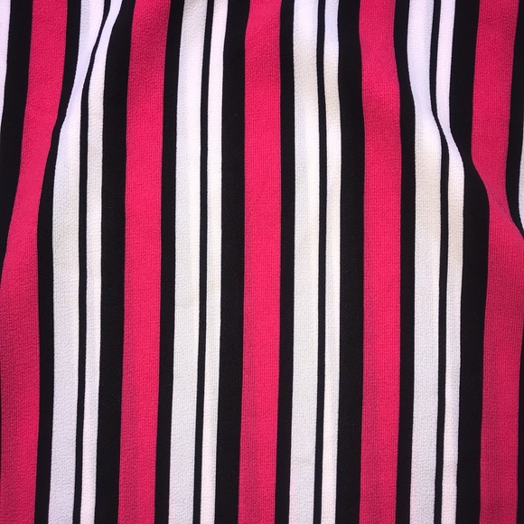 Michael KORS Women’s Pink Striped Oversized Blouse - Picture 4 of 9